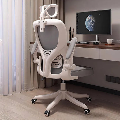 Ergonomic Office Chair with Adjustable Lumbar Support, Mesh High Back, Reclining Swivel Computer Desk Chair with Adjustable Armrests for Home Office & Gaming
