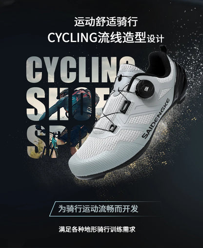 Nouvelles chaussures de cyclisme unisexes, professionnelles, légères, luxueuses, originales, pour route, VTT, course, vélo de mode, vélo de ville, sports de rue