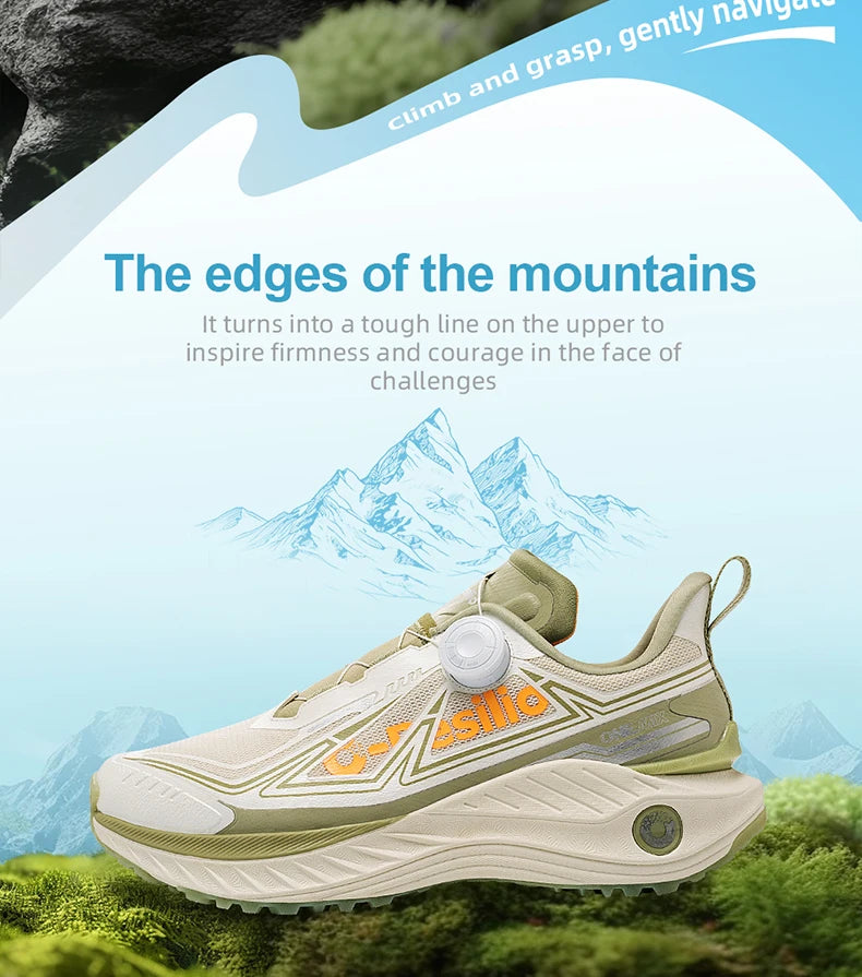 ONEMIX Outdoor Running Sneakers Men Elastic Trail Shoes Lightweight Breathable Women Sneakers Couple Casual Waterproof Shoes
