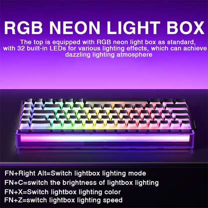AULA HERO 68HE Magnetic Switch Keyboard RGB Gaming Mechanical Keyboard, 8K Rapid Trigger Wired Gaming Keyboard with Hot-Swappable Magnetic Switches, PBT Keycaps, 68-Key Esports Keyboard
