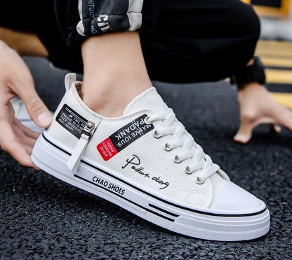 2025 été hommes toile baskets basses décontracté respirant chaussures pour adolescent à la mode léger jeunesse Streetwear confort chaussures