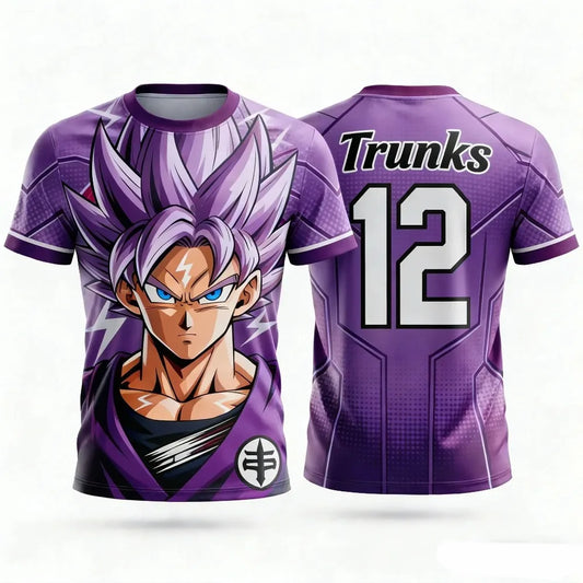 2026  New  Men's "Dragon Ball" 3D Printed Anime Style T-shirt Children's Fashion Casual Football  Sports Short-sleeved
