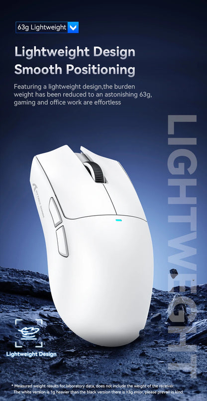 Ratón gaming ATTACK SHARK X11 y ratón inalámbrico X11 SE 22000 DPI, sensor PAW3311, BT/2.4G/con cable, ligero de 59g, 2000W clics