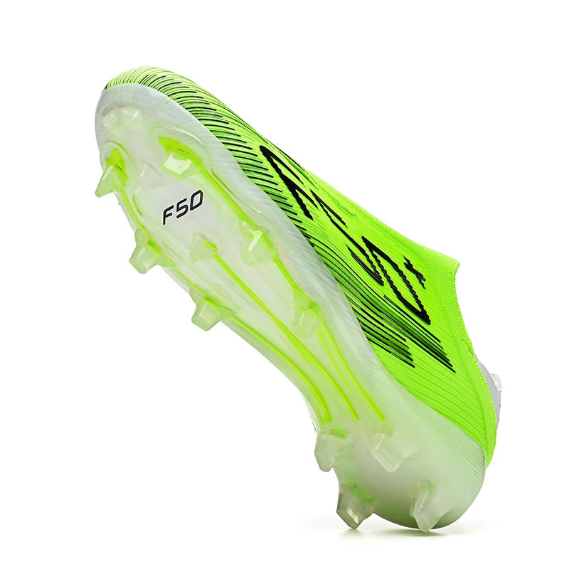 Chaussures de football F50 pour hommes, crampons d'entraînement rapides, chaussures de football antidérapantes pour extérieur, Chuteira Campo 35-45