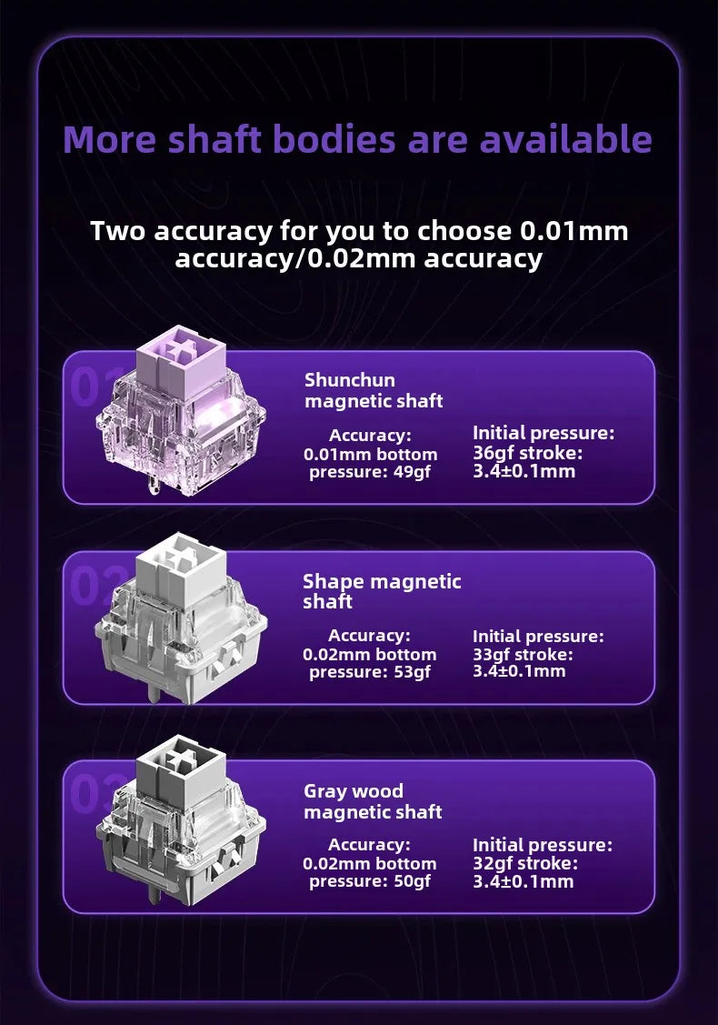 Aula Win60He Magnetic Switch Keyboard Wired Win 60 HE Mechanical Keyboard Esports Gamer Win68 Keyboards Custom Win60 He Gifts