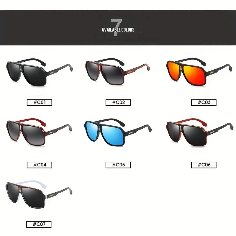 DUBERY Polarized UV400 Protection Sunglasses For Men And Women 7 Colors Model 103