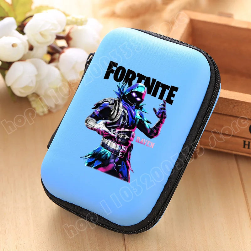 New Fortnite Storage Bag Multi Function Data Cable Charger Organizer Travel Earphone Protective Pouch Childrens Birthday Gift