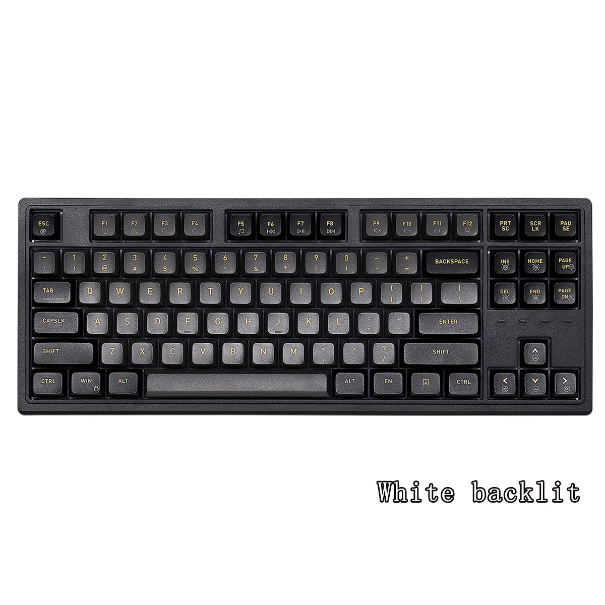HEXGEARS M2 Mechanical Keyboard 87key Hot Swap PBT Gasket Structure White Backlit Macro Defined Gaming Mechanical Keyboard