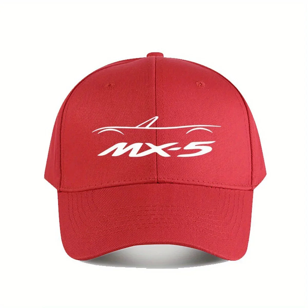 MX5 NA Baseball Cap for Men & Women - Stylish Black Polyester Hat with White Logo, Durable Outdoor Fishing & Casual Wear Cap