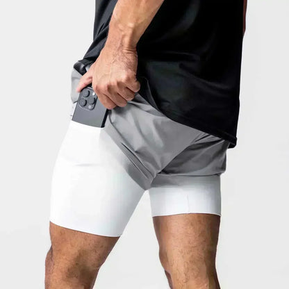 2026 Dragon Ball Anime Men's Shorts Sportswear Quick Dry Gym Pants Double-layer 2 in 1 Shorts Y2k Summer Breathable Streetwear