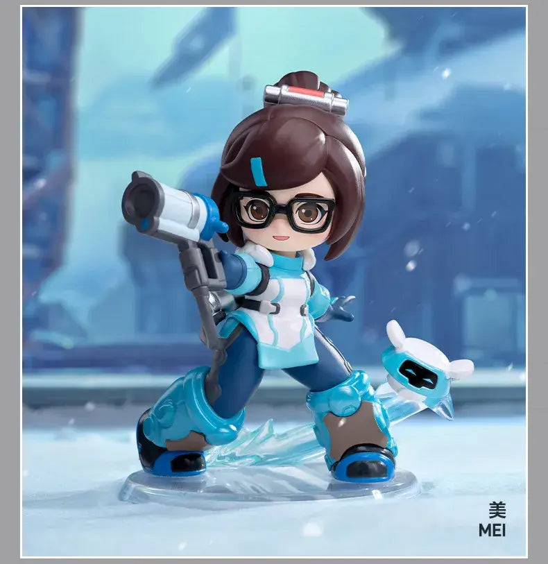 POP MART Seria Overwatch „Play of The Game” – Cutie surpriză originală cu conținut aleatoriu – Figurine drăguțe de anime, ornamente și figurine de acțiune