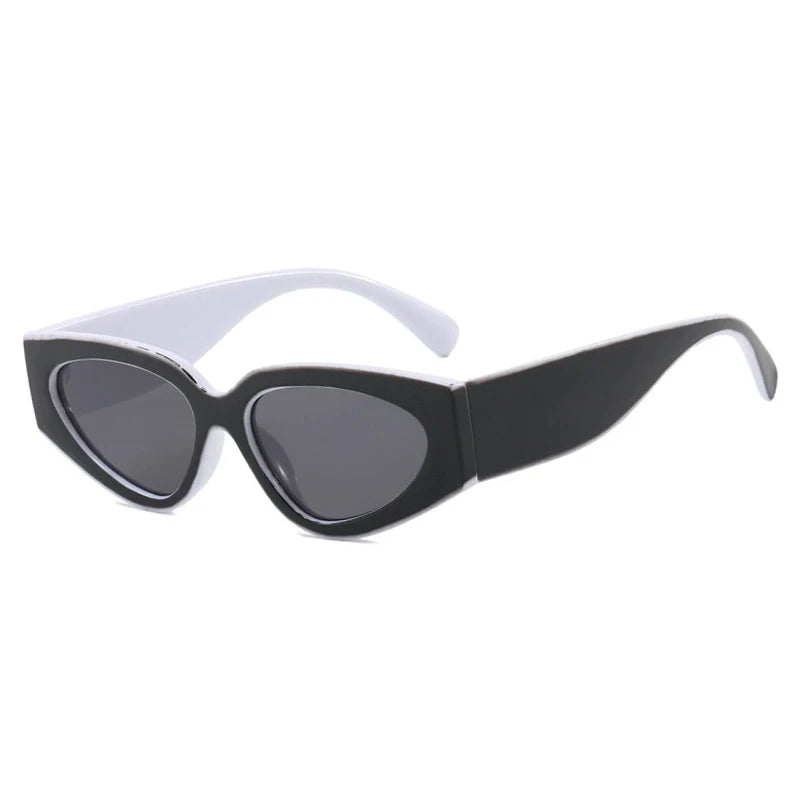 2025 New Fashion Cat Eye Small Oval Women Sunglasses Men Trendy Y2K Punk Sun Glasses Female Travel Shade Vintage Eyewear UV400