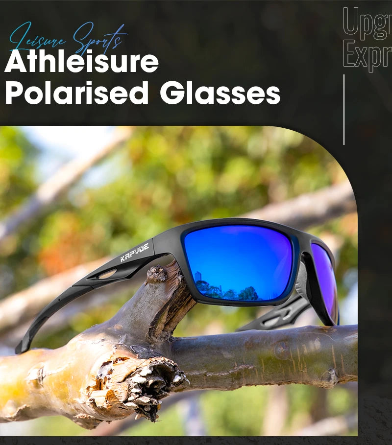 Kapvoe Polarized Hiking Eyewear Sunglasses for Men UV400 Lens Sunglasses Glasses PC Lens Glasses HD Lens Outdoor Sunglasses 2026