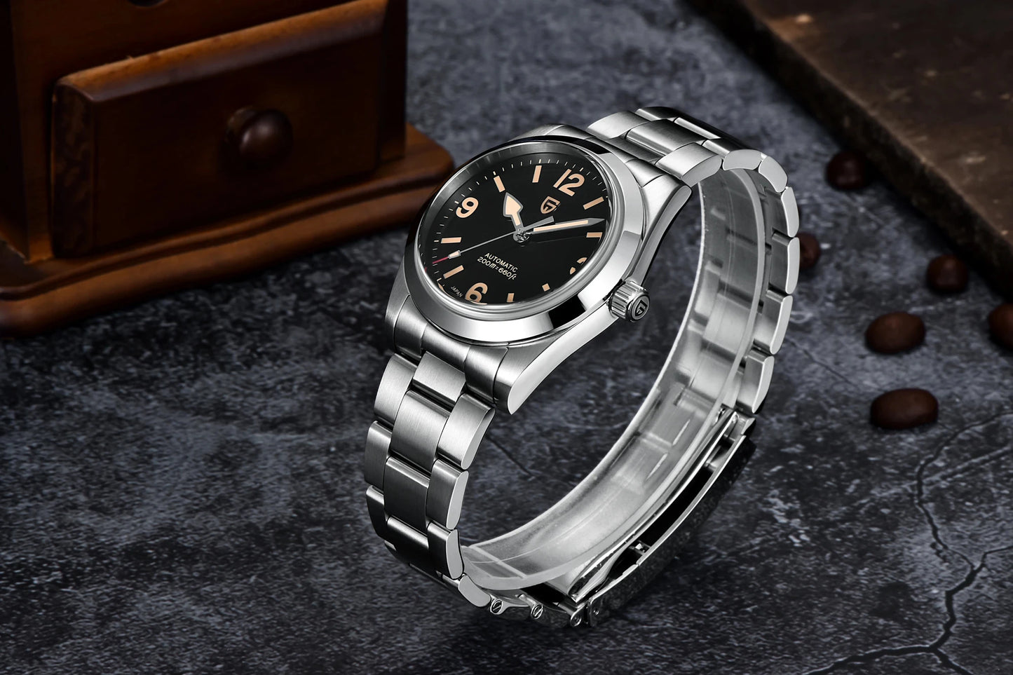 PAGANI DESIGN 2026 New 36MM Men Automatic Mechanical Watches Sapphire Stainless Steel AR Coating 20Bar Clock Watch for