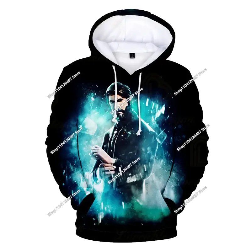Autumn New Sweatshirt T-shirt  Fortnite 3D Digital Printing Loose Comfortable Hooded Pullover