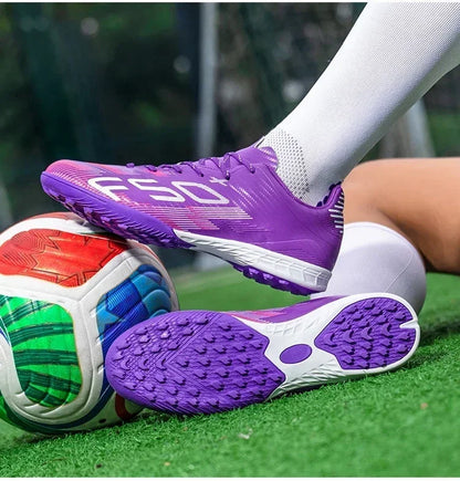 Nouvelles chaussures de football pour hommes, adaptées à la pratique sur gazon, ultralégères, antidérapantes, baskets de sport pour activités de plein air, chaussures de football professionnelles, chaussures d'entraîne