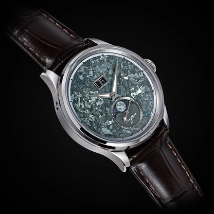 Sugess Watch of Men Moonphase ST2528 Movement Automatic Mechanical Wristwatches Waterproof Sapphire Crystal Titanium Dial S401
