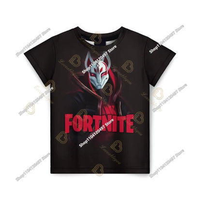 Summer Fashion Fortnite Mascot 3D Print Kids T Shirt Casual T-shirt Boys Girls Unisex Children's Clothing Tshirt Tops
