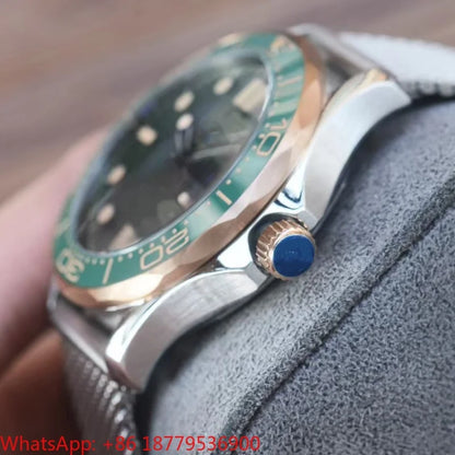 2026 High Quality Men's 904l Stainless Steel Automatic Mechanical 42mm Ceramic Watch Ring Watches Customized