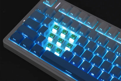 AULA F75Pro Wireless Gaming Mechanical Keyboard 75% Customized RGB Layout Gasket Mounted Side-engraving PBT Keycaps
