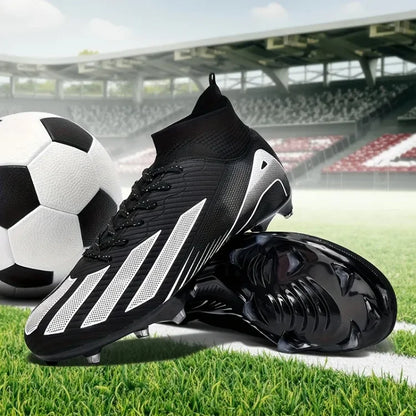 New Men's Football Boots Adult's Soccer Field Shoes Teenager's Sports Cleats Outdoor Grass Training Boots High Quality Sneakers
