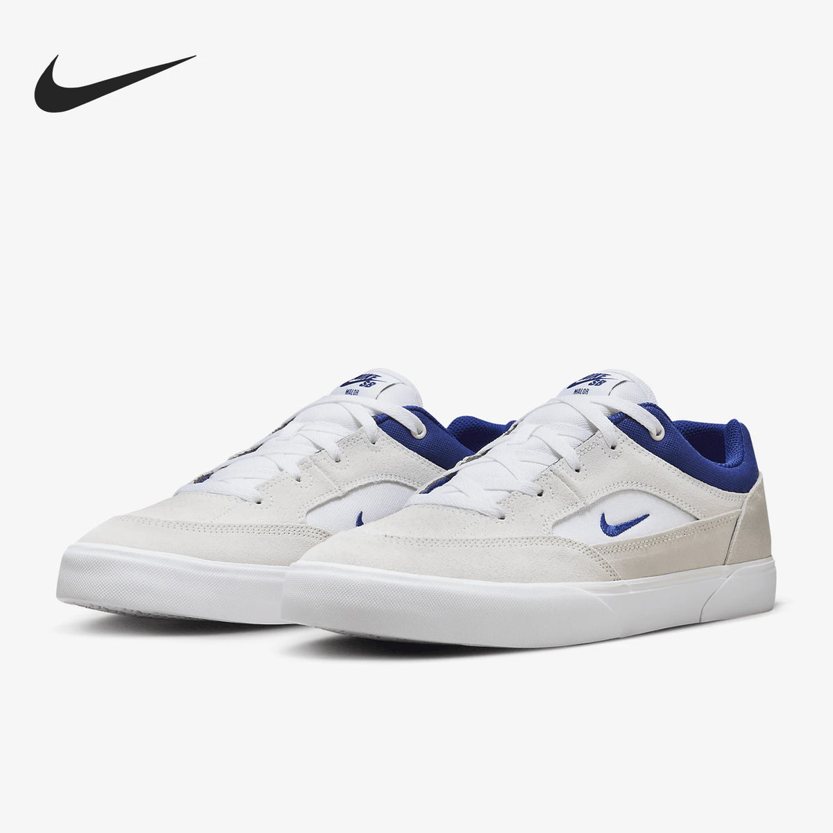 Nike Authentic SB Malor – slitstarka sportskor med snörning och låg skaft för män FV6064-100