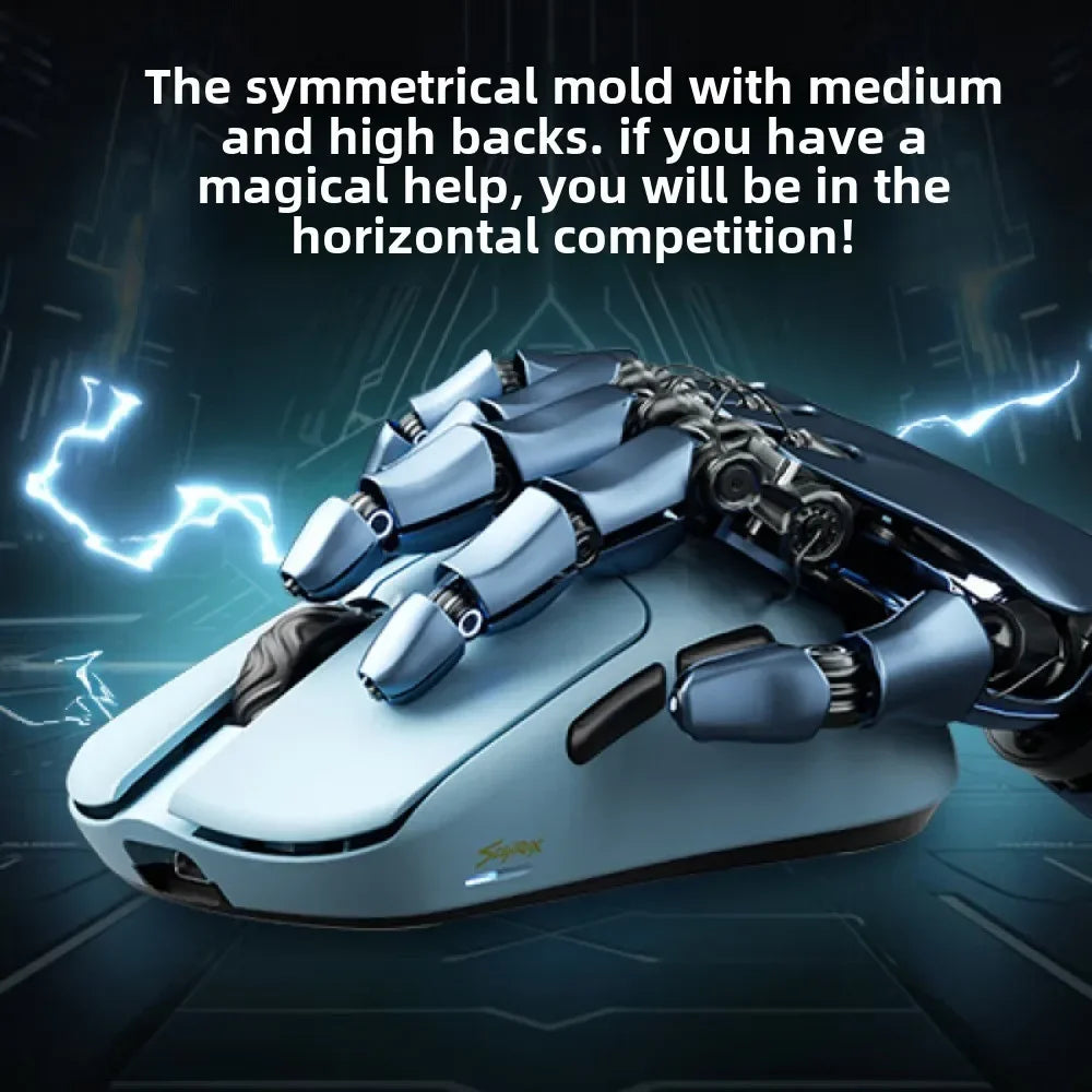 SCYROX V6 Wireless Gaming Mouse 40g Ultra-Light, PAW3950 Sensor, 24,600 DPI, 8KHz Polling Rate, 750 IPS, 2.4GHz Esports Gaming Mouse