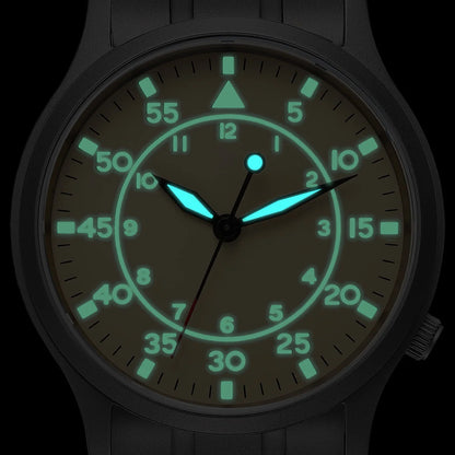 BERNY Titanium Men Wristwatch AR Coat Sapphire Fashion Wristwatch Luminous VH31 Ultra-thin Quartz Watch Waterproof 5ATM Watches