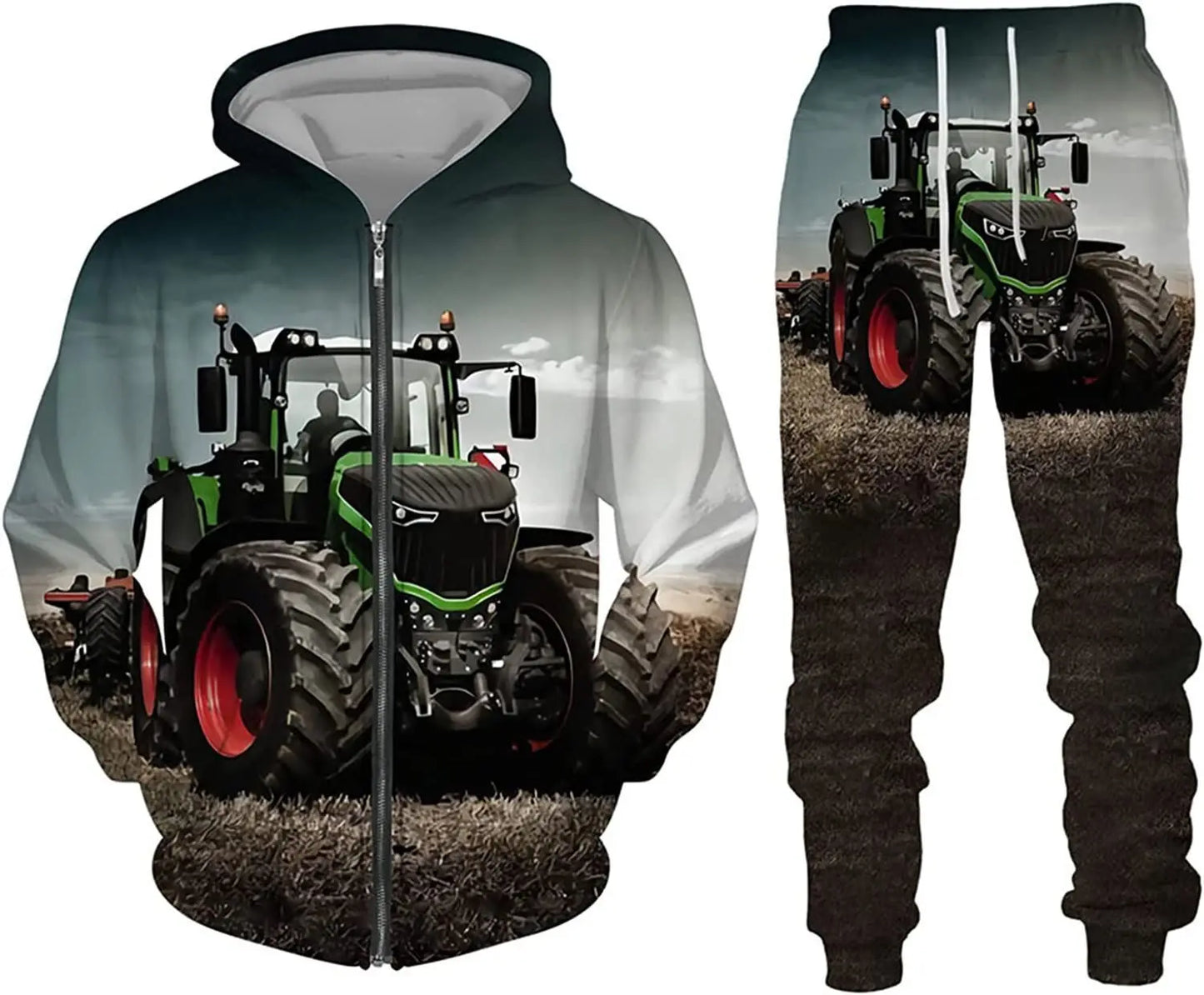 Produit gaming premium Fraquane, équipement gamer, New 3D printed long sleeved hooded sweatshirt set for spring and autumn men's sportswear zipper sweatshirt