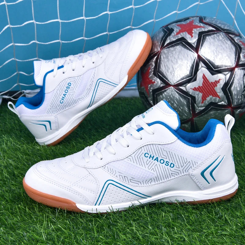 Crampons de football professionnels pour hommes, antidérapants, pour entraînement de Futsal, résistants à l'usure, ultralégers, pour l'extérieur et l'intérieur, baskets unisexes