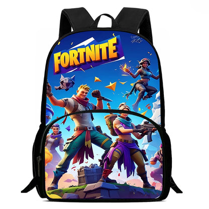 Hot-Game-Kinderrucksäcke mit Lunchbag und Federmäppchen, große Schultaschen für Schüler, Design F – FortniteS, für Jungen und Mädchen, ideales Geschenk