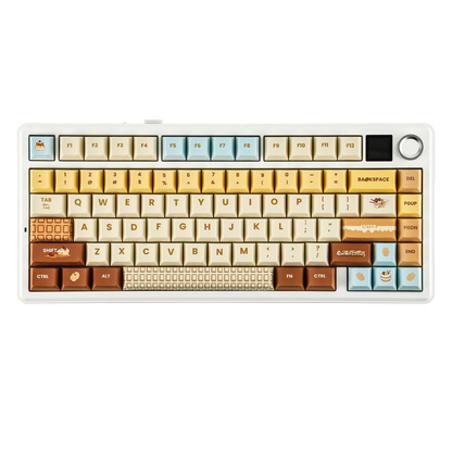 EPOMAKER X AULA F75 MAX Compact 75% ANSI Layout Wired/Bluetooth/2.4GHz Wireless Mechanical Keyboard with TFT Screen and a Knob