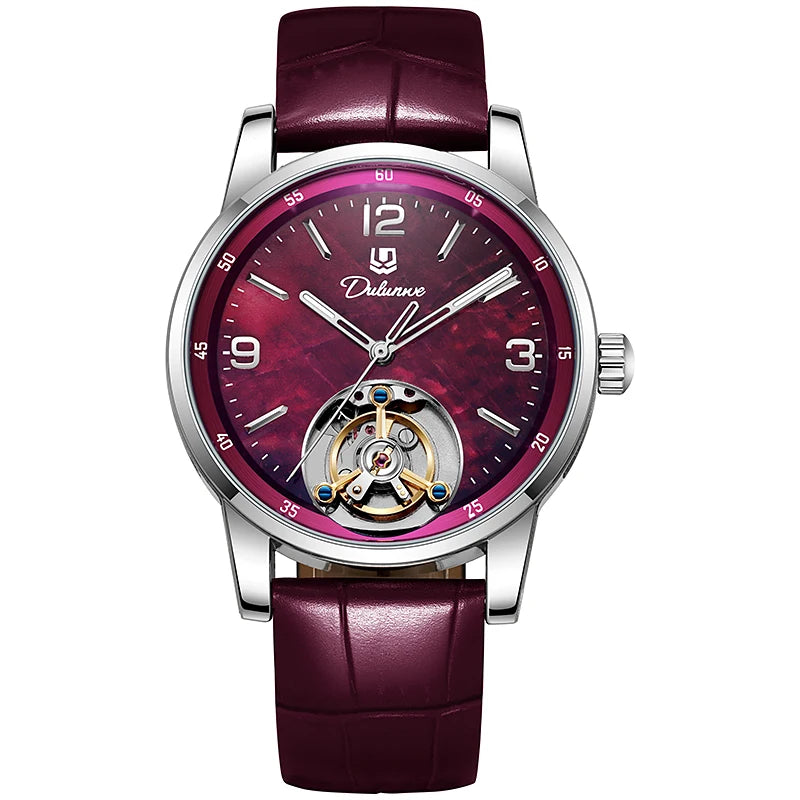 Tourbillon-Herrenuhr, modisch, sportlich, automatisch, mechanisch, wasserdicht – Luxusuhr einer Premium-Marke