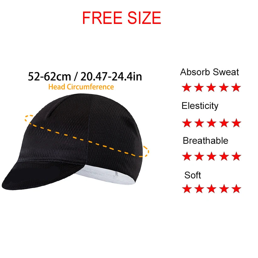 NEW UAE Cycling Hat MEN'S Summer Classic Cycling Caps Quick Dry Team Pro Road Bike Mountain MTB Racing Bicycle Hat Under Helmet