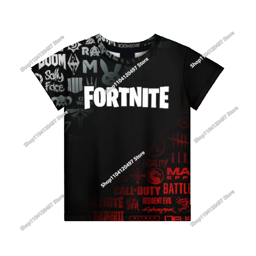 Summer Fashion Fortnite Mascot 3D Print Kids T Shirt Casual T-shirt Boys Girls Unisex Children's Clothing Tshirt Tops