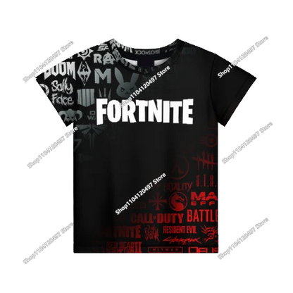 Summer Fashion Fortnite Mascot 3D Print Kids T Shirt Casual T-shirt Boys Girls Unisex Children's Clothing Tshirt Tops