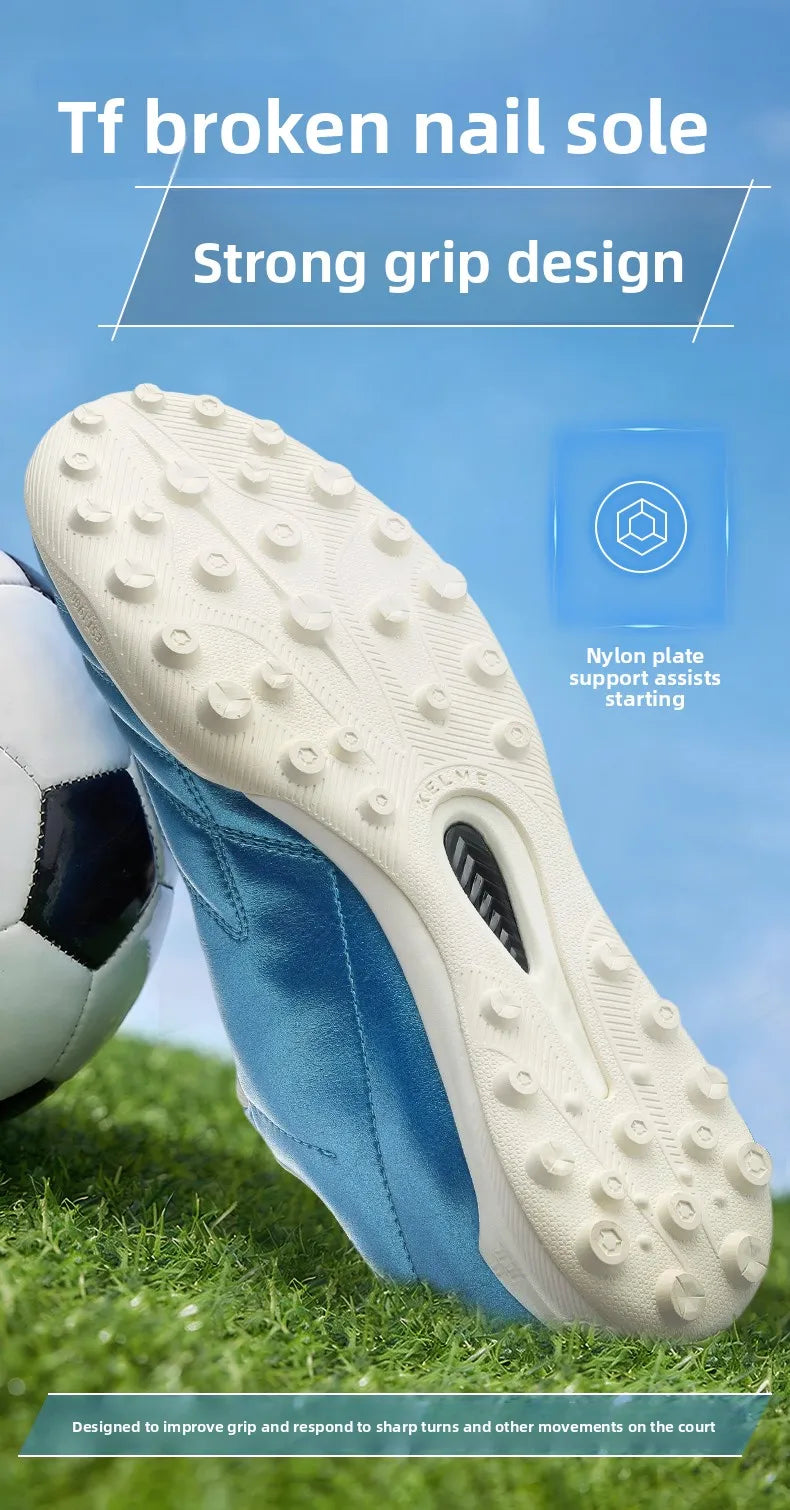 Kelme Men's TF Football Boots, Soccer Cleats for Youth, Artificial and Natural Grass, Professional Match Training Turf Shoes with Short Studs