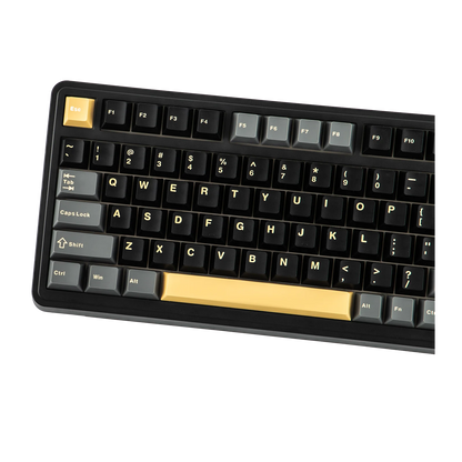 Teclado mecánico EPOMAKER X AULA EA75 MAX 75% ANSI US con hot-swap, montaje gasket, conexión por cable/BT/inalámbrica 2.4GHz, pantalla y perilla
