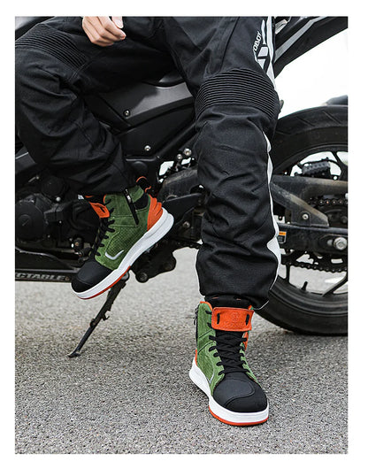 Motorcycle Boots 2026 New Men and Women Motorbike Riding Shoes Breathable Biker Boots Motorboats Motorcycle Shoes Boots