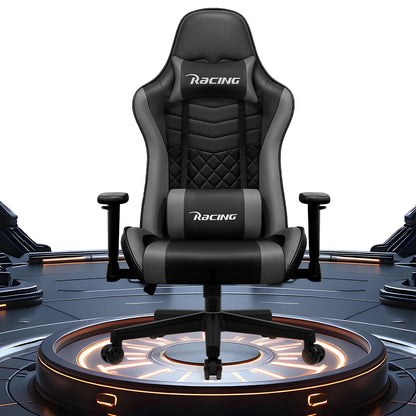 AUTHMIC Ergonomic Gaming Chair with Lumbar Support, Adjustable Armrest, Reclining Office Chair, 150kg Heavy Duty Gamer Chair for Home & Work