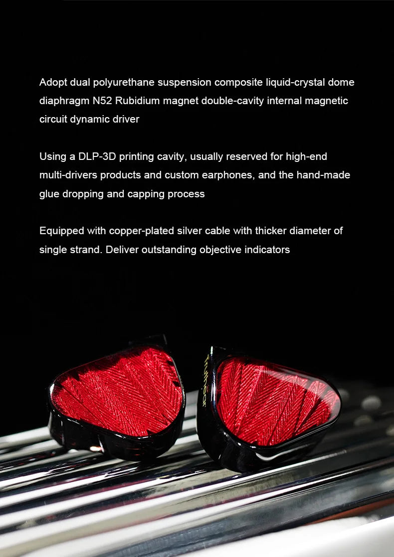 TRUTHEAR x Crinacle ZERO:RED Dual Dynamic Driver In-Ear Wired Audiophile Earphones 0.78 2Pin HiFi Earphones