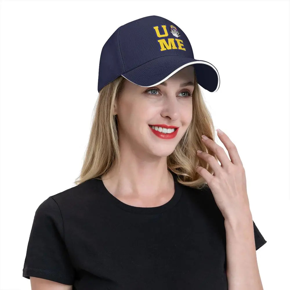 Yellow Wrestling Cena John White Custom Baseball Caps For Mens Unisex Male Beach Sunscreen Hat Snapback Cap