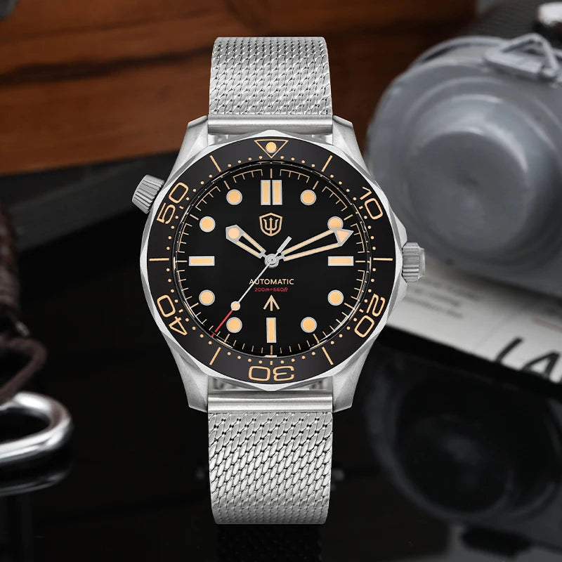 Watchdives WD007 V4 Titanium NTTD Dive Watch PT5000 Automatic Movement Sapphire Super Luminous Domed Crystal 42mm Men Watches