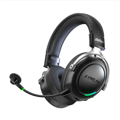 HaaYot Professional Wireless Gaming Headset Bluetooth 6.0 with 7.1 Surround Sound, Low Latency 15ms Gaming Headphones with Mic for PC PS5 Switch Mobile