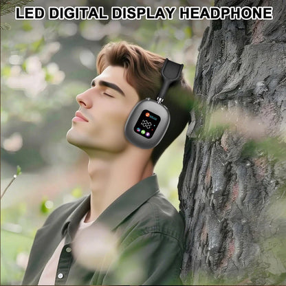MAX600 Model New Wireless Active Noise Cancelling Headphones Hybrid Wireless Headphone With Touch Control LED Screen 2026 Hot