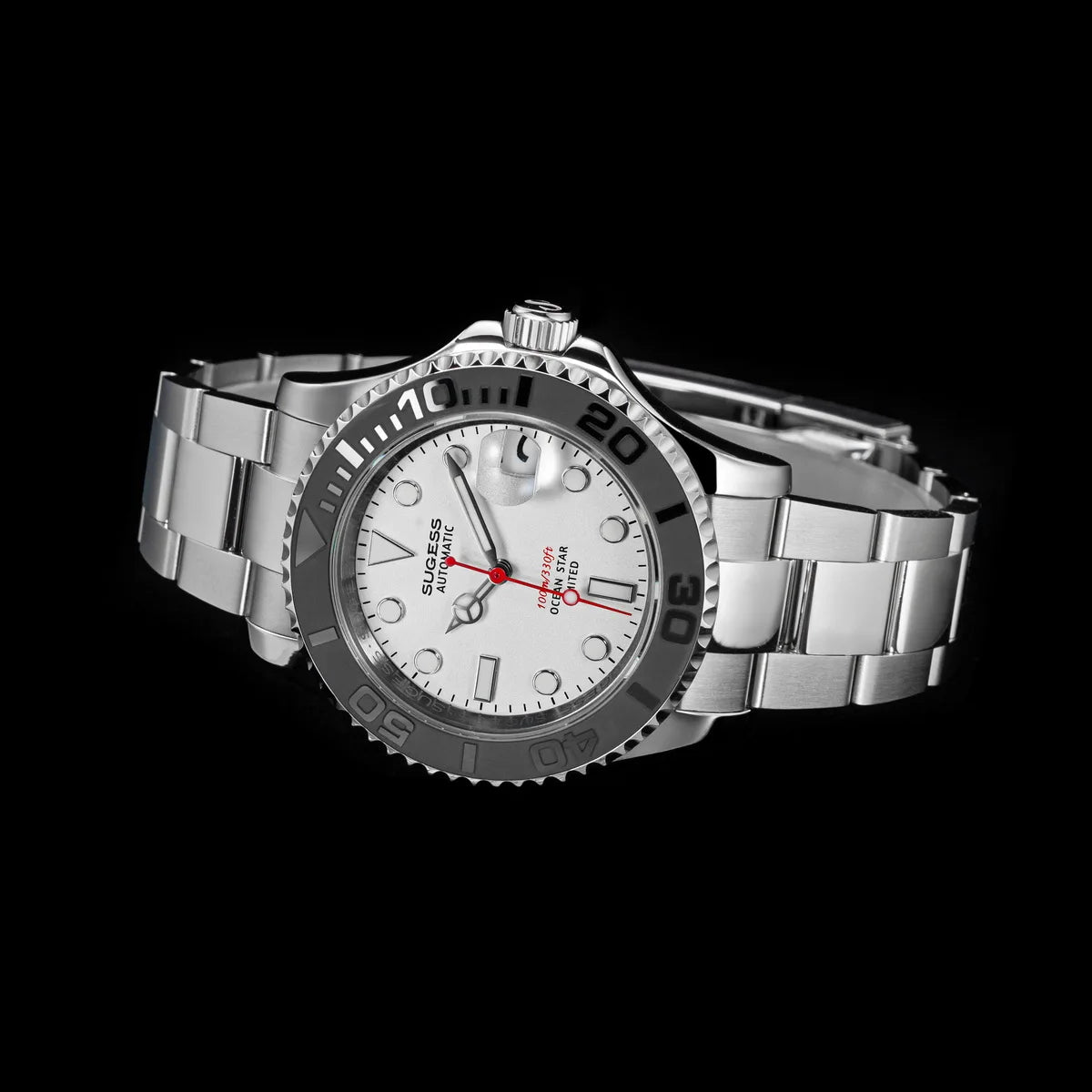 Sugess New Diving Men's Watch Automatic Mechanical Wristwatches 10Bar NH35A Movement Sapphire Luminous Ceramic Bezel S450-2 2025