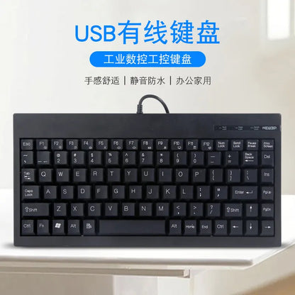 Mini industrial keyboard round port PS2/USB numerical control cabinet machine tool medical equipment notebook keypad wireless