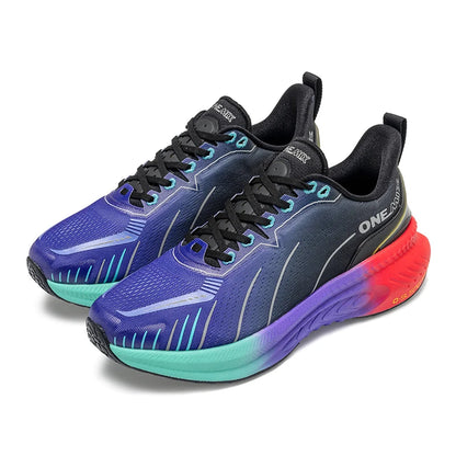 ONEMIX Nouvelles chaussures de course à amorti pour hommes, adaptées aux coureurs intensifs, à lacets, sportives, pour femmes, antidérapantes, d'extérieur, athlétiques, baskets pour hommes