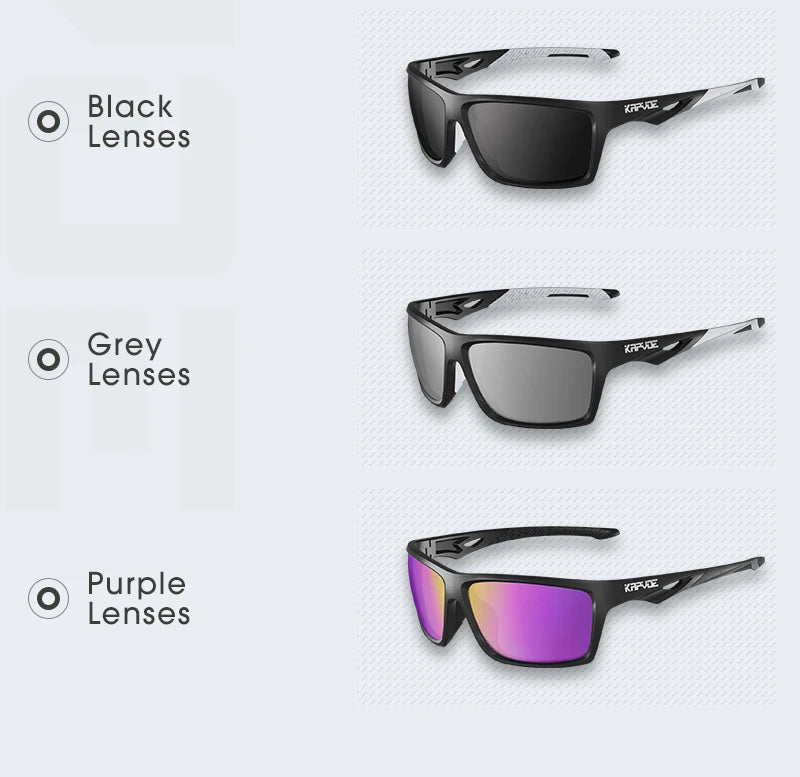 Kapvoe Polarized Hiking Eyewear Sunglasses for Men UV400 Lens Sunglasses Glasses PC Lens Glasses HD Lens Outdoor Sunglasses 2026