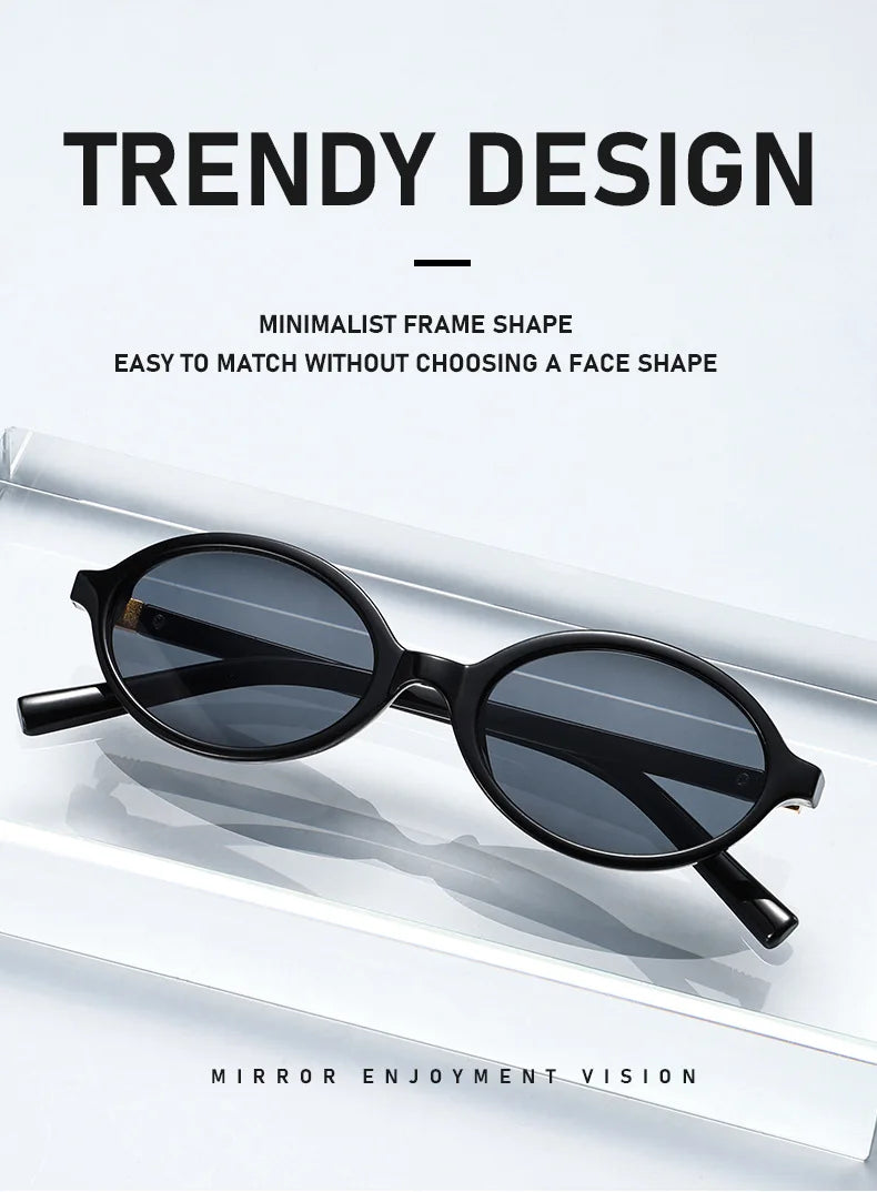 Small Fashion Oval Leopard Sunglasses Women Lovely Ins No Makeup Anti Blue Light Glasses Cute Decorative Computer Glasses 선글라